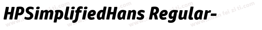HPSimplifiedHans Regular字体转换